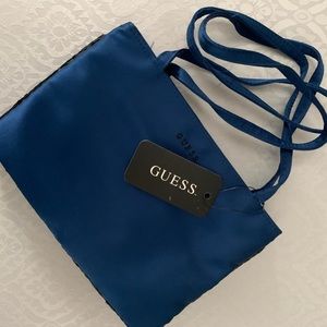 **NWT** ‘GUESS’ Satin Clutch/Bag - Midnight Blue